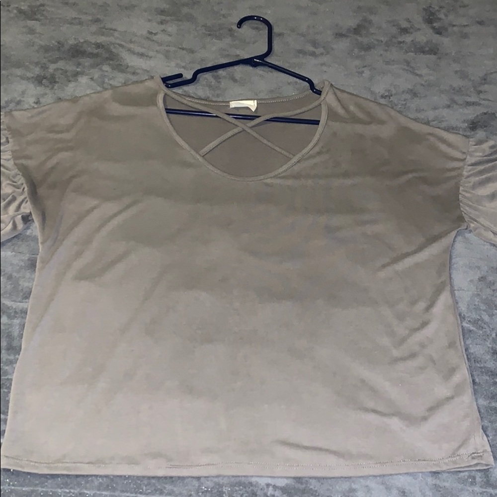 Caution to the wind short sleeve top